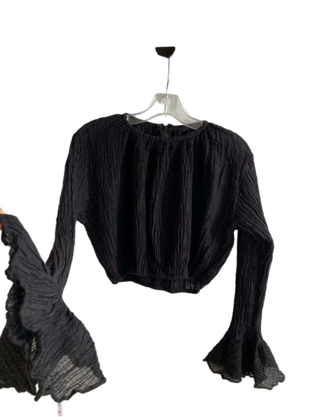 Trois2 VictorianFaire CovenMarni Maleficent bellsleeve bubble Crinkle plissé top
